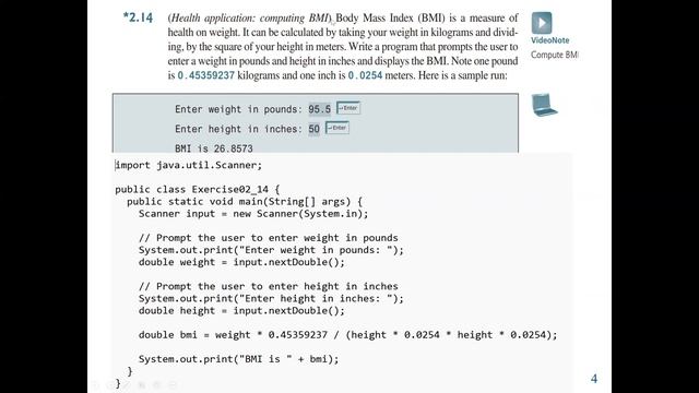 Java Program: Java code on how to find the body mass index (BMI) and the gratuity or tip to a waite смотреть онлайн