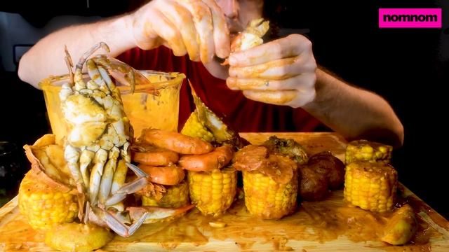HUGE Seafood Boil Mukbang With Cajun CHEESE SAUCE !!