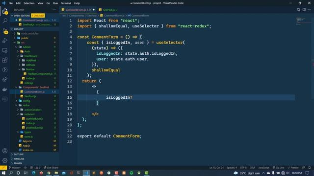 #7 Comments System:- Comments Form | React + Redux Firebase Simple Blog | react js смотреть онлайн