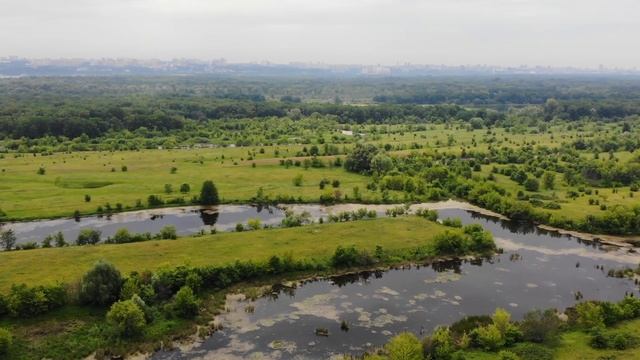 п.Выползово / полёт от Воложки до п.Выползово / с высоты птичьего полёта / Самарская область смотреть онлайн