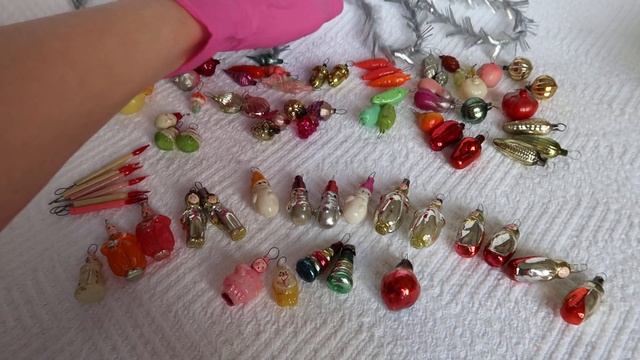 ?Елочные украшения для елки малютка / старинные eлочные игрушки СССР / винтажные смотреть онлайн