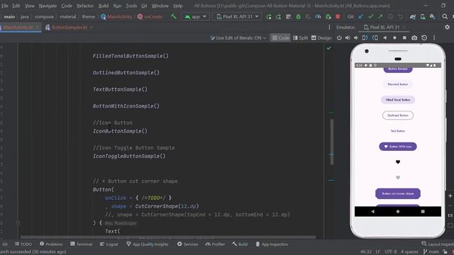 All Buttons Jetpack Compose Material 3 | How to create material3 Buttons in Jetpack Compose смотреть онлайн