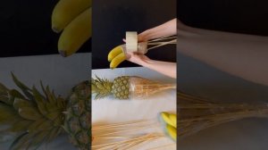 Как крепить фрукты без прокола в букет