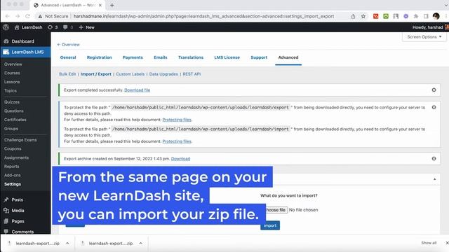 How To Use LearnDash's Import & Export Feature смотреть онлайн