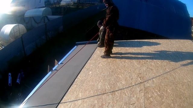 Строительство крыши над бассейном!!!мягкая черепица!!! смотреть онлайн