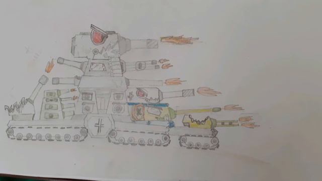 Немецкий гибрид кв44 vs царь мортира. Гладиаторские бои. смотреть онлайн