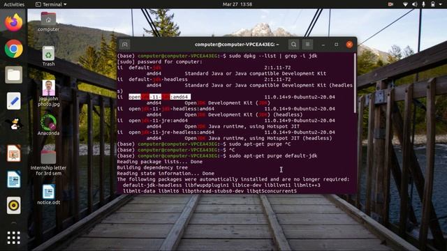 Uninstall Java from Linux / ubuntu 20.04 LTS by Prof. Jogi John Computer Technology Department смотреть онлайн
