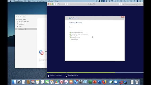 How To Install Windows 10 On Mac OS Using VMWare Fusion