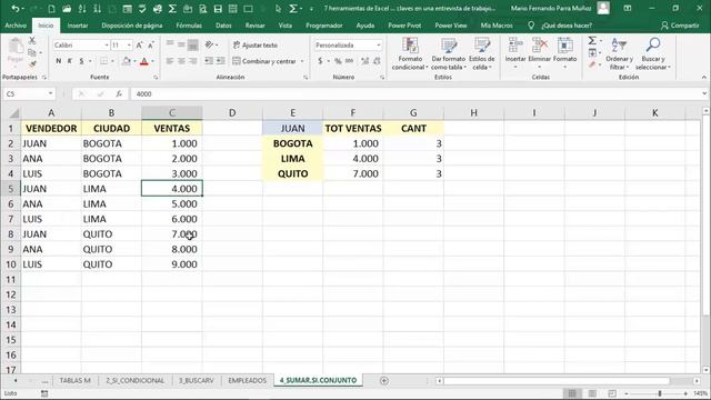 7 herramientas de Excel ... claves en una entrevista de trabajo смотреть онлайн