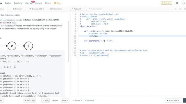LeetCode March Daily - Day 10. 382. Linked List Random Node смотреть онлайн