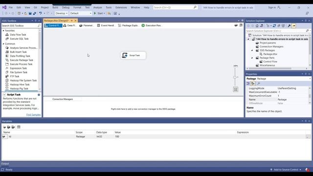 144 How to handle errors in script task in ssis смотреть онлайн