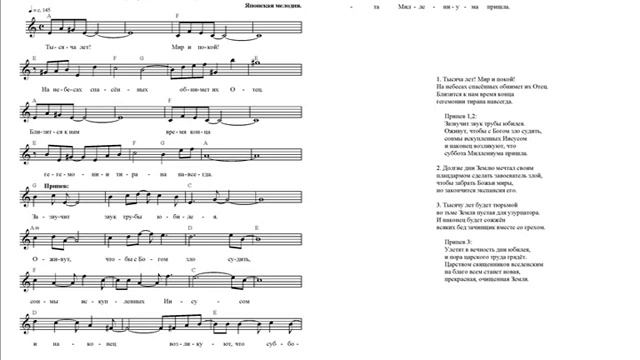 Миллениум (Тысяча лет). Ноты. (Millennium) смотреть онлайн