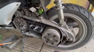 ТО скутера Suzuki ZZ Inch Up Sport - Карбюратор и трансмиссия