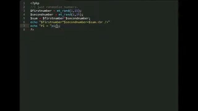 PHP: Math functions. смотреть онлайн