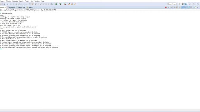 eclipse workspace CipherCyberSec cipher java Eclipse IDE 2020 09 18 01 06 19 смотреть онлайн