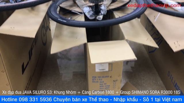 Xe đạp đua Ý JAVA Siluro 3D Full Nhôm, Càng Carbon SORA R3000 về Phú Thọ | Gọi 0983315936 смотреть онлайн