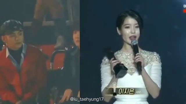 Taehyung reaction to IU speech at AAA 2018 смотреть онлайн