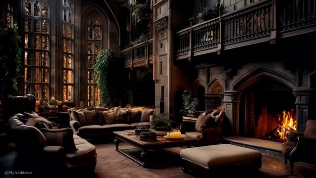 🔥Harry Potter Inspired - Hogwarts Castle Ambience -  ASMR