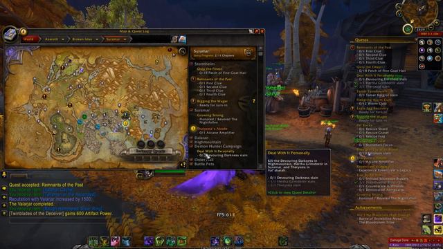 WoW Legion Benchmark i5-4460 R7 370 World Quests смотреть онлайн