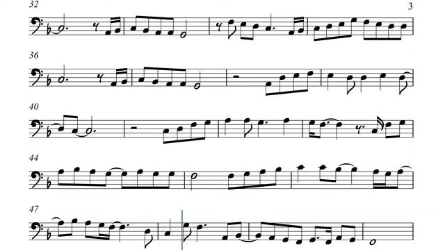 Forevermore Cello or Trombone Sheet Music Backing Track Side A Band смотреть онлайн