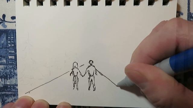 Стихотворение "Не отпускай моей руки" и рисунок в исполнении автора смотреть онлайн