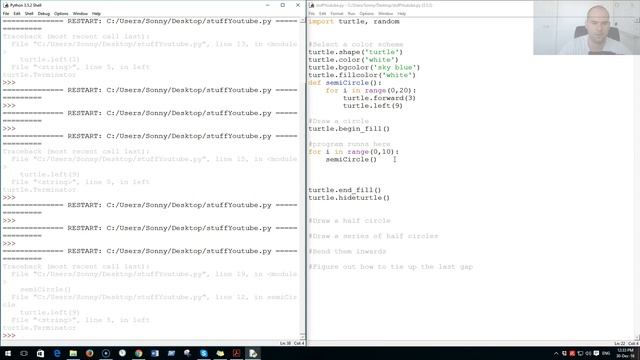 Generative Art: Automatic drawing of unique clouds in Python and Turtle смотреть онлайн