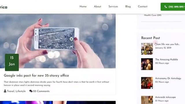 Agriculture Website using Bootstrap смотреть онлайн