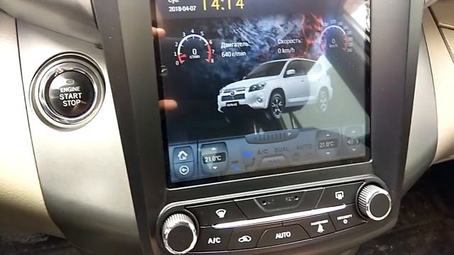 Toyota RAV4 Штатная магнитола в стиле Тесла для Тойота Рав4 30 смотреть онлайн