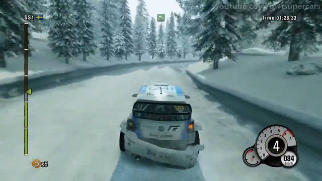 WRC 3: Volkswagen Polo R WRC - Sweden Single Stage - Rammen смотреть онлайн