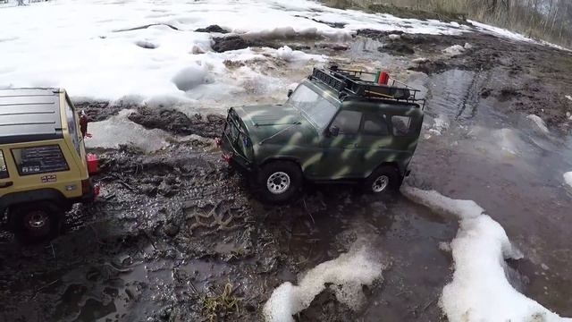 ЧУТЬ НЕ СГОРЕЛ JEEP ... Сравнительный тест-драйв УАЗ и JEEP Cherokee смотреть онлайн
