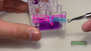 Браслет ФРАНЦУЗСКАЯ КОСА █▄▄ из резинок на станке █▄▄ Как плести из резинок Rainbow loom