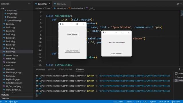 How to close Tkinter TopLevel Windows смотреть онлайн