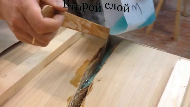 Дизайнерский стол лофт из слэба карагача. Этапы изготовления смотреть онлайн