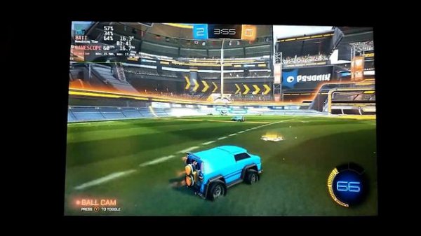 Rocket League - Steam Deck Gameplay Test - SteamOS - 60 Hz and 40 Hz Power Saver Settings