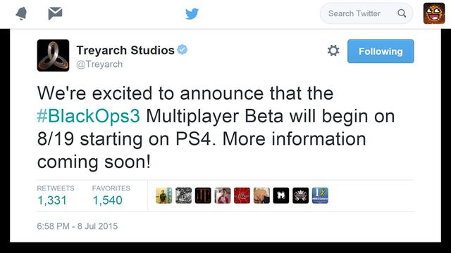 CALL OF DUTY: BLACK OPS 3 BETA START DATE ANNOUNCED! (CoD BO3 Multiplayer Beta News 2015) смотреть онлайн