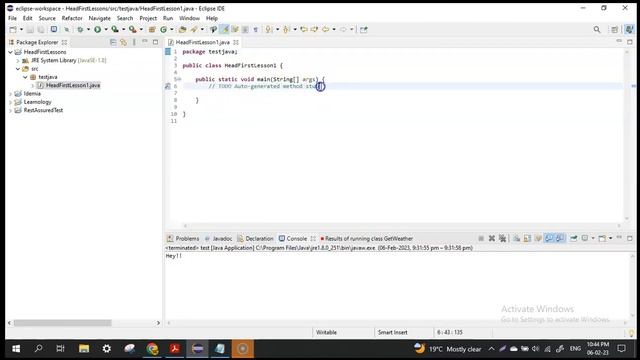 Head First Java Lesson 3, First Java Program in Eclipse IDE #java #objectorientedprogramming #code смотреть онлайн