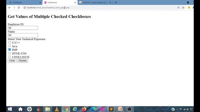 Integrating HTML Form elements with MySql Database series : #2 | PHP code to handle Checkboxes смотреть онлайн