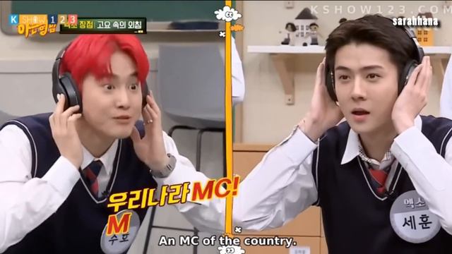 [ENGSUB] EXO Whisper Challenge Game & Dance Funny | Knowing Brother Ep.208 смотреть онлайн