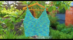 Топ крючком для начинающих, Майка крючком