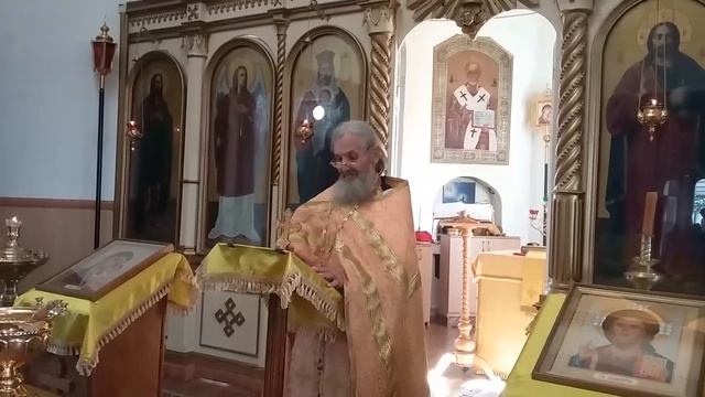 Проповедь после утренней божественной литургии (13.10.2019) смотреть онлайн