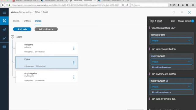 Train TJBot to Wave With An Intent in Node-RED смотреть онлайн