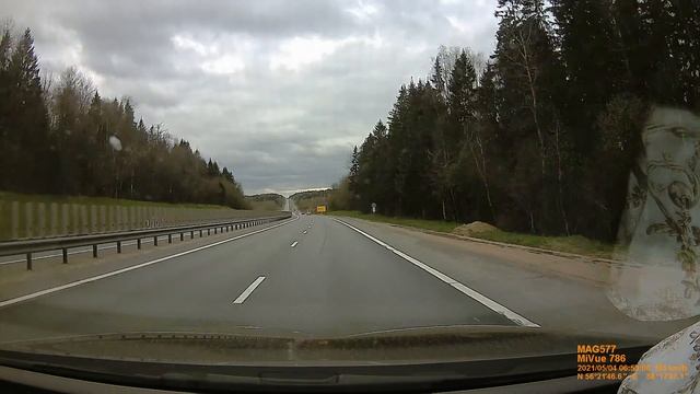 трасса М8 от Переславля-Залесского до МКАД, май 2021 смотреть онлайн