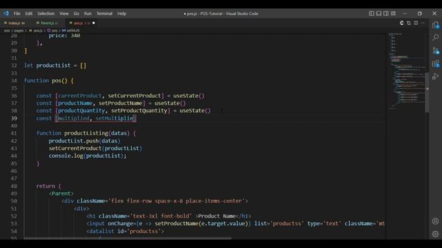POS System Using Next JS || Part-4 || Displaying Added Product From The Array With javascript map смотреть онлайн