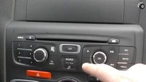 Настройка даты и времени Ситроен С4 / Setting the date and time Citroen C4