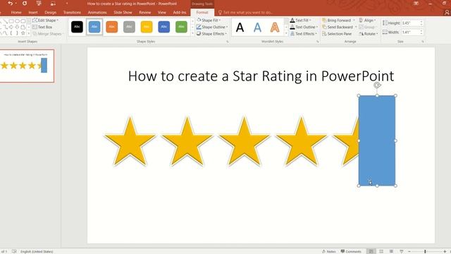 How to create star or half-star rating in PowerPoint смотреть онлайн