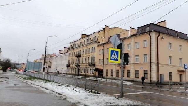 Ломоносов (Ораниенбаум). Слободской мост. Дворцовый проспект. 22.11.2020.