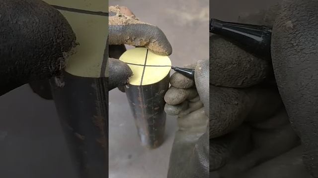 If you only have a hand grinder, this is how to make round pipe cuts смотреть онлайн