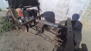 Муравей с двигателем от мотоблока 6,5 сил и вариатором 2часть.