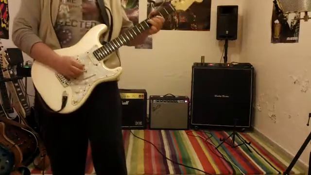 Fender '65 Princeton Reverb reissue amp - retubed test 3 (with several pedal effects) смотреть онлайн