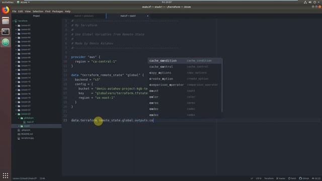 30-Terraform - Как хранить Глобальные переменные - Global Variables смотреть онлайн